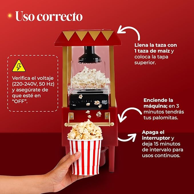 Máquina de palomitas vintage - additional image 1